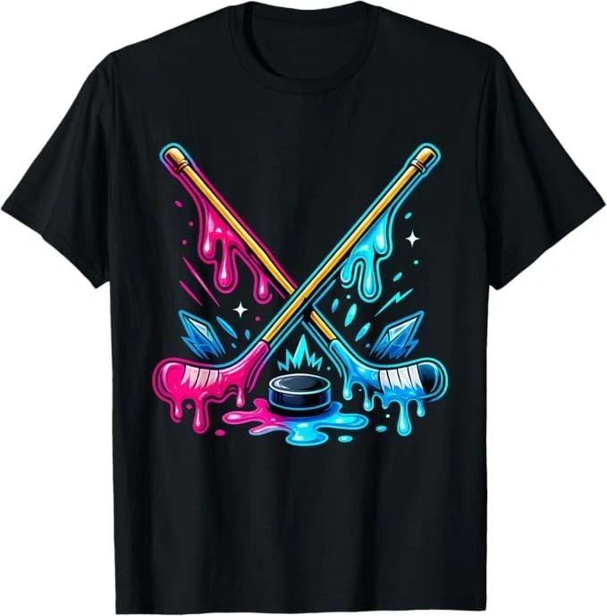 Ice Hockey Player Ice Cream Drip Youth Boys & Girls T-Shirt S