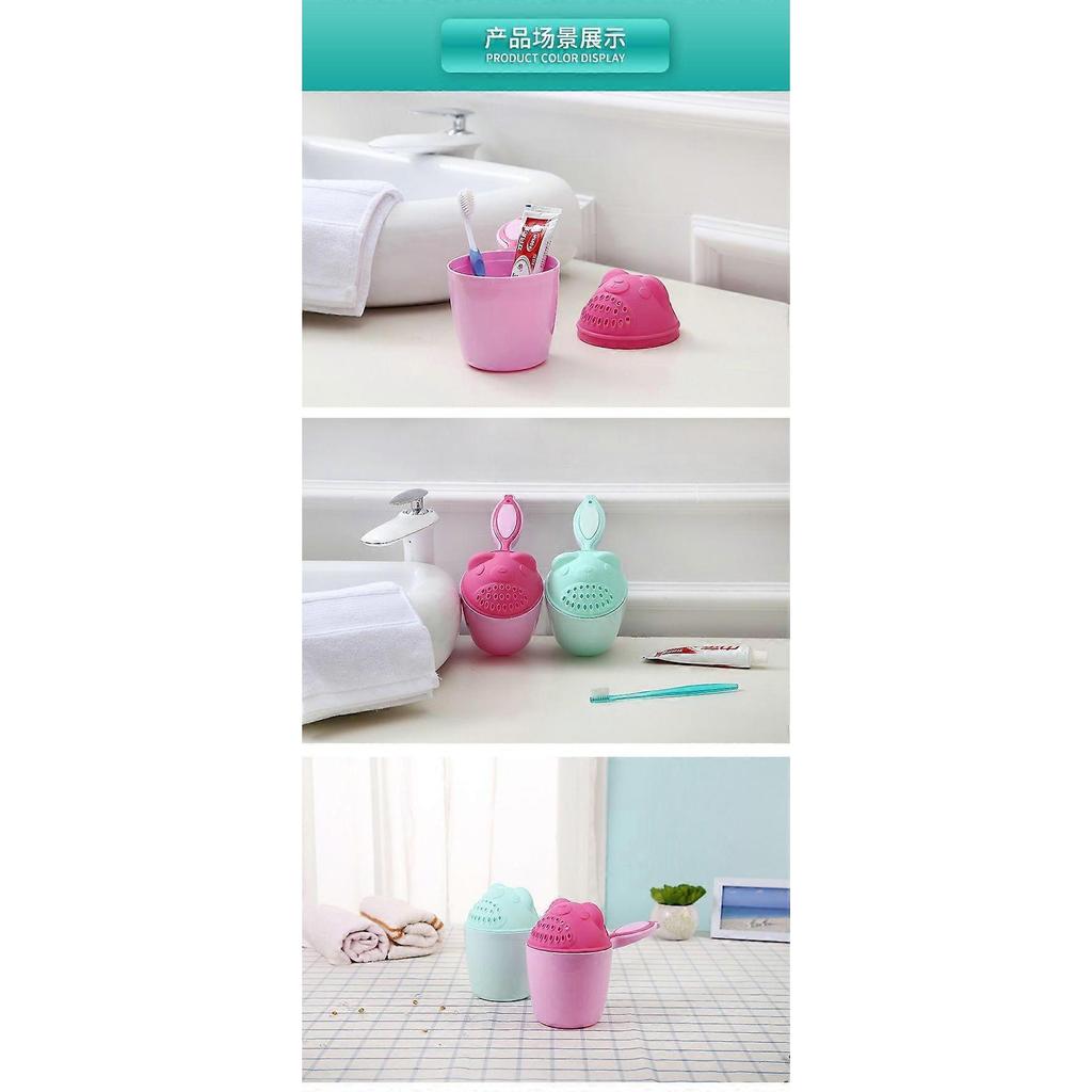 Cute Cartoon Baby Bath Hat, Baby Shampoo Cup, Children's Bath Accessories, Baby Shower Spoon, Children's Shampoo Cup, Children's Bath Tools