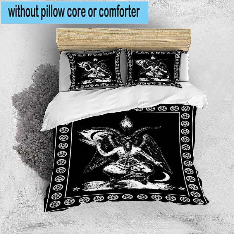 Skull And Serpent Design 3pcs Bedding,Including 1pc Duvet Cover And 2pcs Pillowcases Perfect for Christmas,Ideal for Bedroom, Dormitory