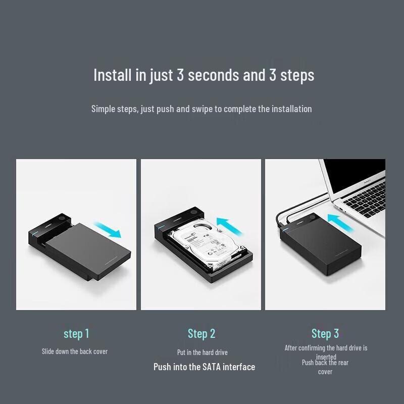 Ugreen 3.5-inch SATA USB 3.0 HDD Enclosure