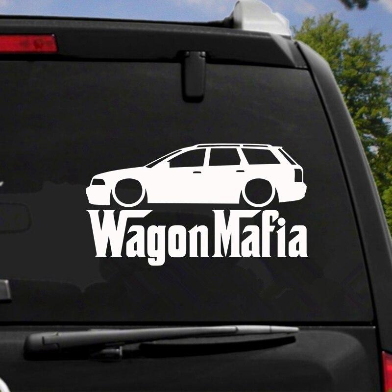 

HZX1319 Wagon Mafia Автомобильная наклейка забавные виниловые наклейки аксессуары для мотоциклов наклейки 20x11.7CM -S