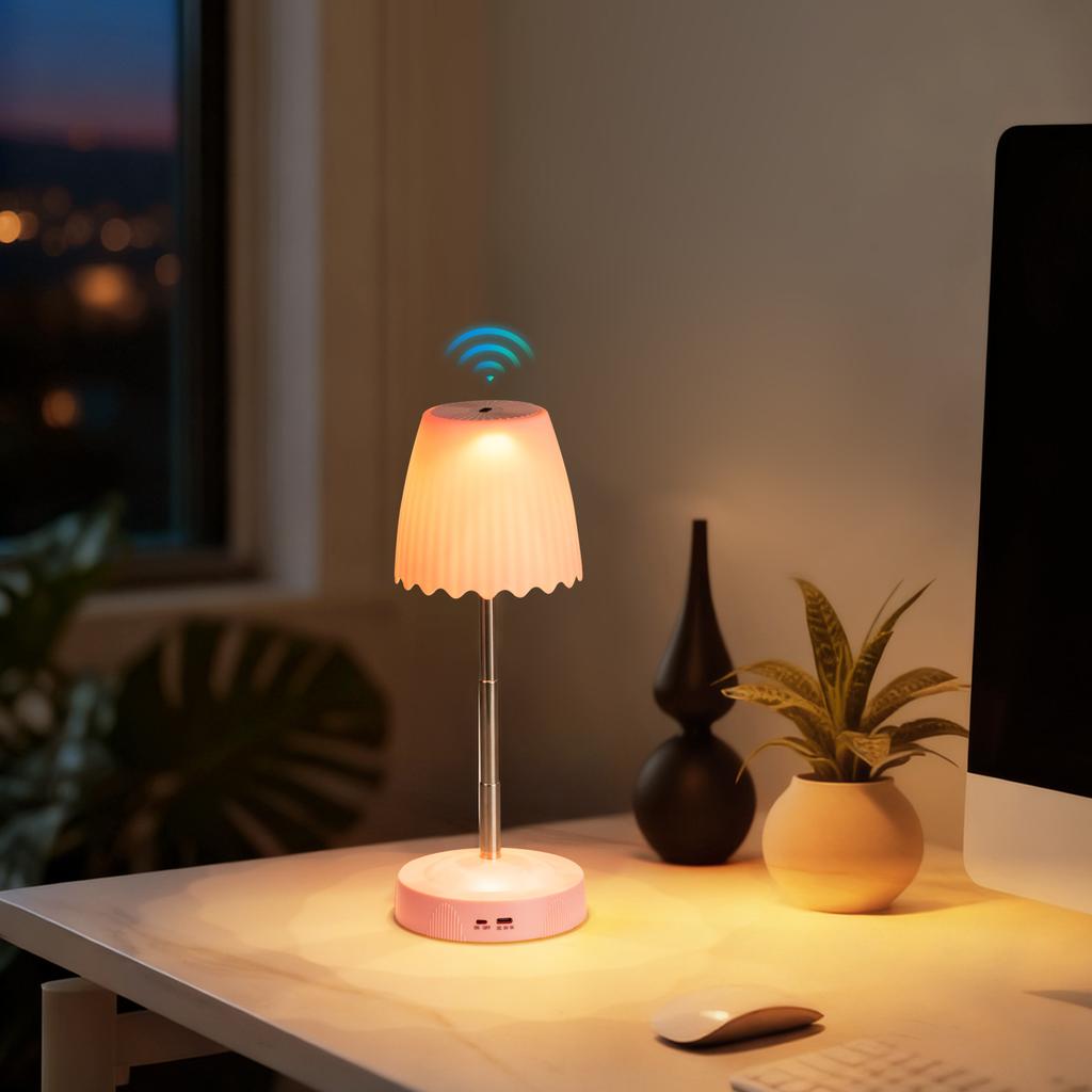 Modern Nordic-Inspired Table Lamp USB Charging Adjustable Brightness for Home Office Hotel Induction Desk Light