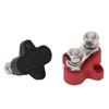 2PCS Durable 5/16" Posts Battery Terminal Block Red & Black 12V 24V Power Distribution Block M8 Connector Set Truck