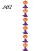 Non-woven Fabric Holiday Ornaments Halloween Party Felt Hanging Garland, Creepy Pumpkin Ghost Skull Witch Hat Living Room Wall Streamer, Horror Banner
