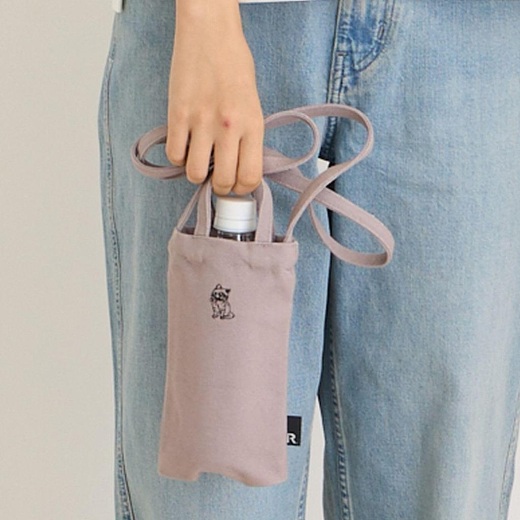 1118 One Point Animal Embroidery Mini Tote Bag Sacoche EU Baby Lou [Rootote] Adorable-A (02 Panda)