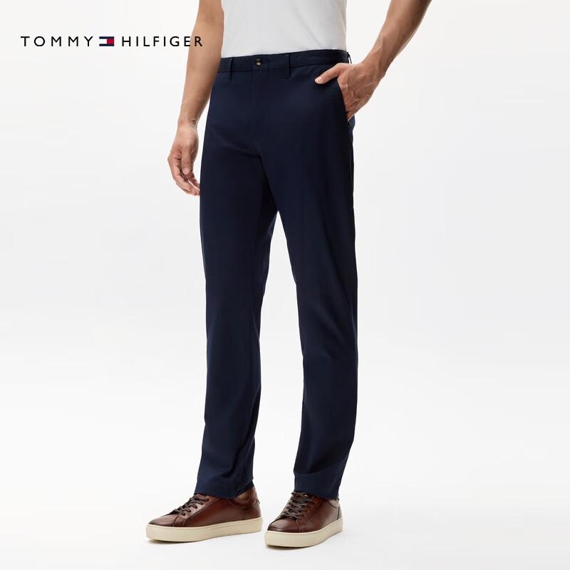Tommy Hilfiger Men's Stretch Twill Straight-Leg Chinos