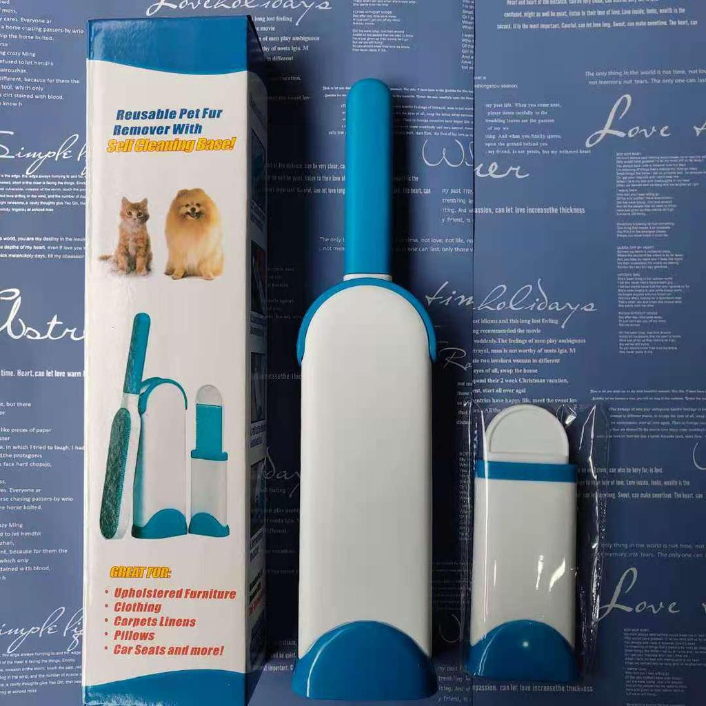 Double-Sided Electrostatic Brush: Pet Hair Remover & Shaving Tool
