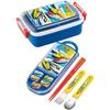 Plarail Trio Set, Chopsticks, Spoon, Fork, Bento Chopstick Case, Slide-out Type, Made In Japan, Dishwasher Safe, Antibacterial, Takara Tomy Set (Trio