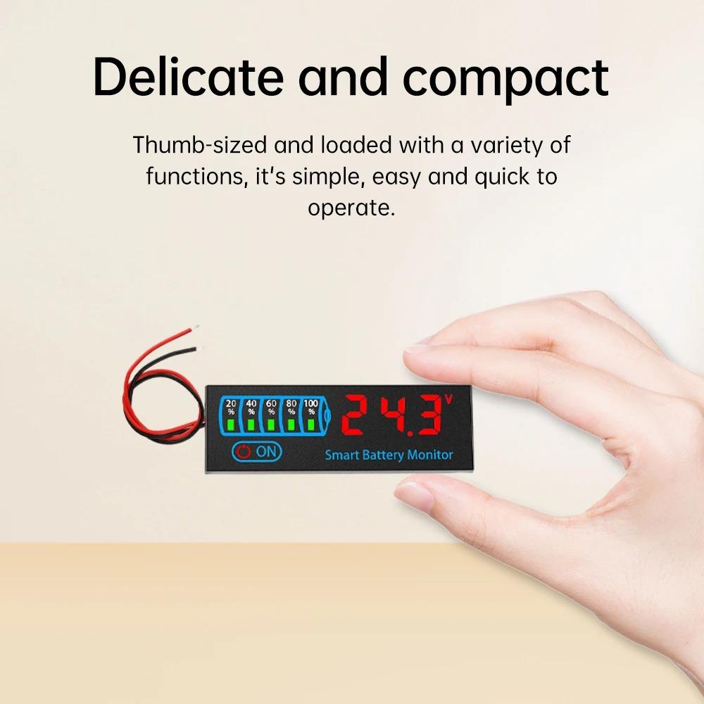 12V/24V/36V/48V Battery Charging Testers DC7-55V Acid/Lipo Lithium Battery Capacity Board Battery Level Indicator Tester Meter