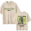 Washed Vintage Anime Attack on Titan Tshirts Eren Jaeger Graphic Tshirt Men Women Manga Retro Oversized Short Sleeve T Shirts