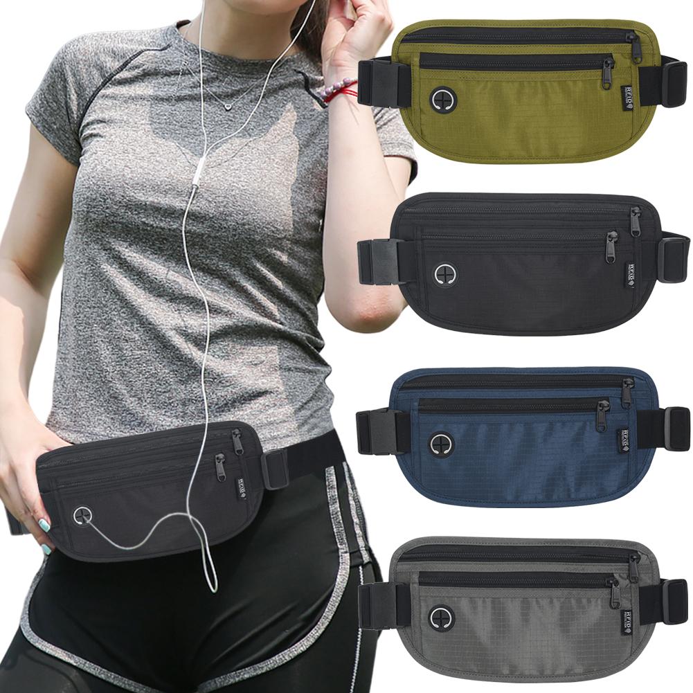 Travel Waist Pack Passport Holder Bag Anti-Thief Fanny Pack Passport Money Belt Bag for Cash Credit Cards Travel Documents