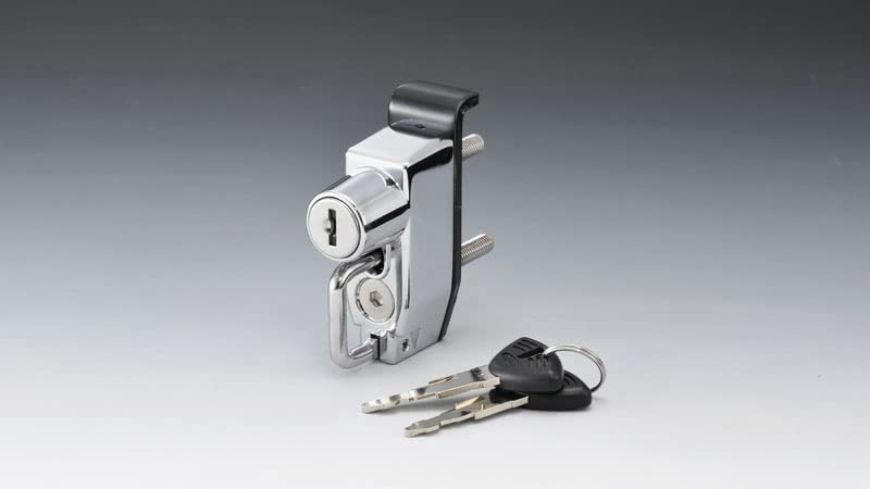 Kijima Motorcycle Parts Helmet Lock Holder Steel Anti-Theft GROM/PCX Plated 303-1530