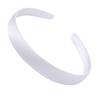 1/1.5/2cm Black Satin Headbands DIY Satin Covered Headbands White Craft Hair Headband for Girls Thin Plain Headbands