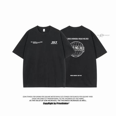Spring Streetwear Letter Printed Men's T-shirt Casual T Shirts for Male Ventilate Summer Unisex Short Sleeve Tees