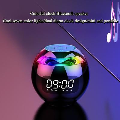 High Quality Bluetooth Speaker Wireless Mini Sound with FM Radio Dual Alarm Subwoofer TF Card Support Caixa De Som Music Player