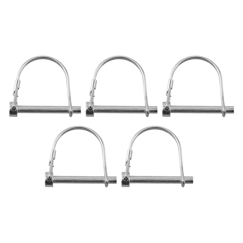 2Pcs Carbon Steel Tubular Folding Pin With Spring Lock Ring Split Buckle Pin New Locking Pins