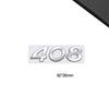 3D-Styling Für RCZ 407 408 508 2008 3008 4008 5008 107 WMBD6 Metall-Emblem Auto-Buchstaben Heckklappen-Aufkleber Abzeichen Auto-Zubehör