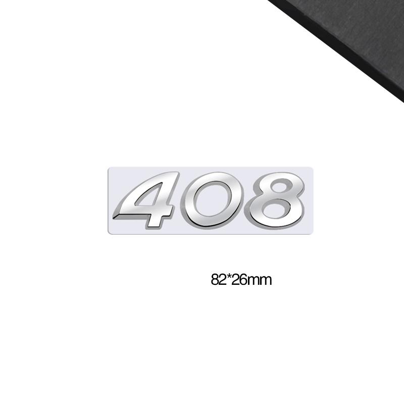 3D-Styling Für RCZ 407 408 508 2008 3008 4008 5008 107 WMBD6 Metall-Emblem Auto-Buchstaben Heckklappen-Aufkleber Abzeichen Auto-Zubehör