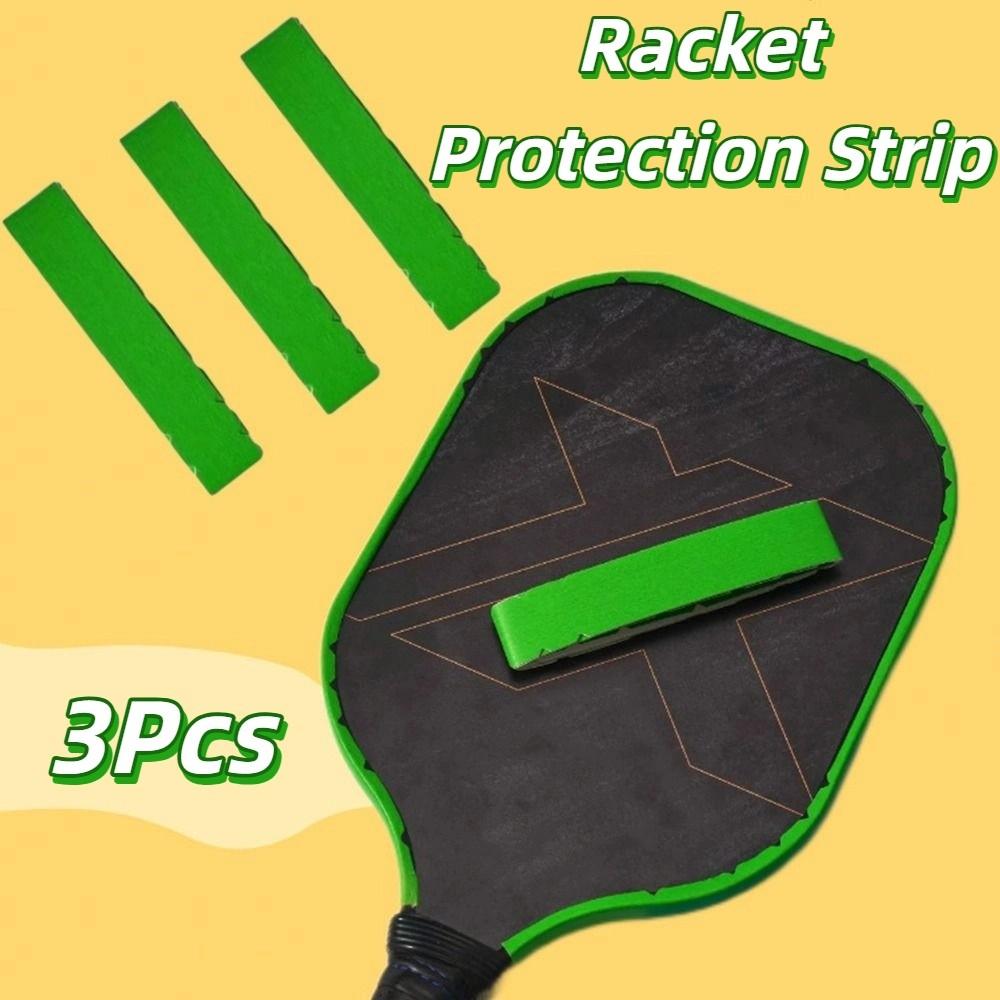 3Pcs Thickened Racquet Protective Sticker PU Racket Protection Strip  Reduce Impact