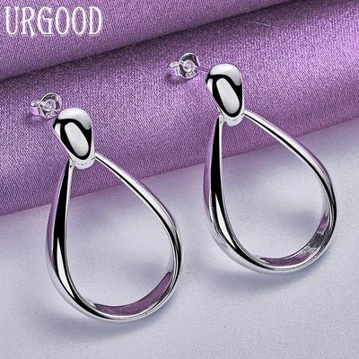 Tropfenförmige Ohrringe aus 925er Sterlingsilber, wunderschönes Geschenk, Modeschmuck