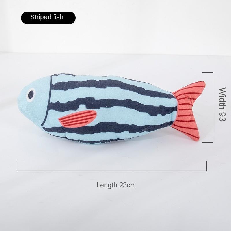 1Piece Creative Cat Toy Fish Shape Bite Resistant Catnip Cat Toy Pet Chew Toys Pet Interaction Supplies Cat Favors