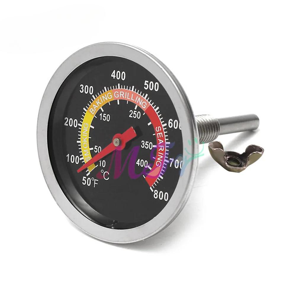 

Stainless Steel Metal Grill Meat Thermometer Dual Dial Temperature Gauge Gage BBQ Cooking Food Probe Household Kitchen Tools