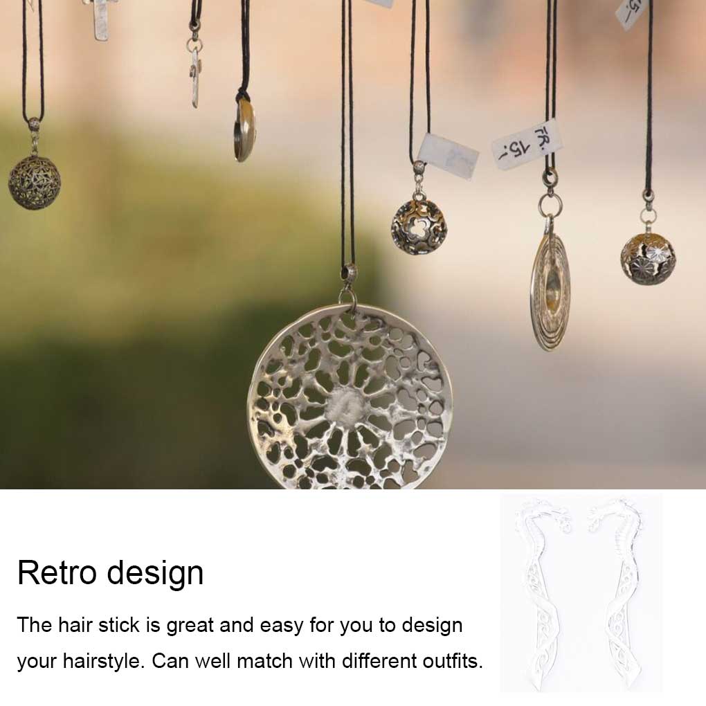 Hair Chopsticks Antique Bronze Decorations Headwear Dragon Pattern Clip Book Label DIY Clasp Jewelry Accessory Gifts for Women