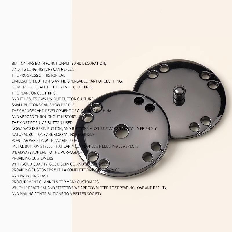 10Pcs Metal Hidden Buttons High-End Exquisite Cashmere Clothes Invisible Fixed Buttons Buttons Mother Buttons