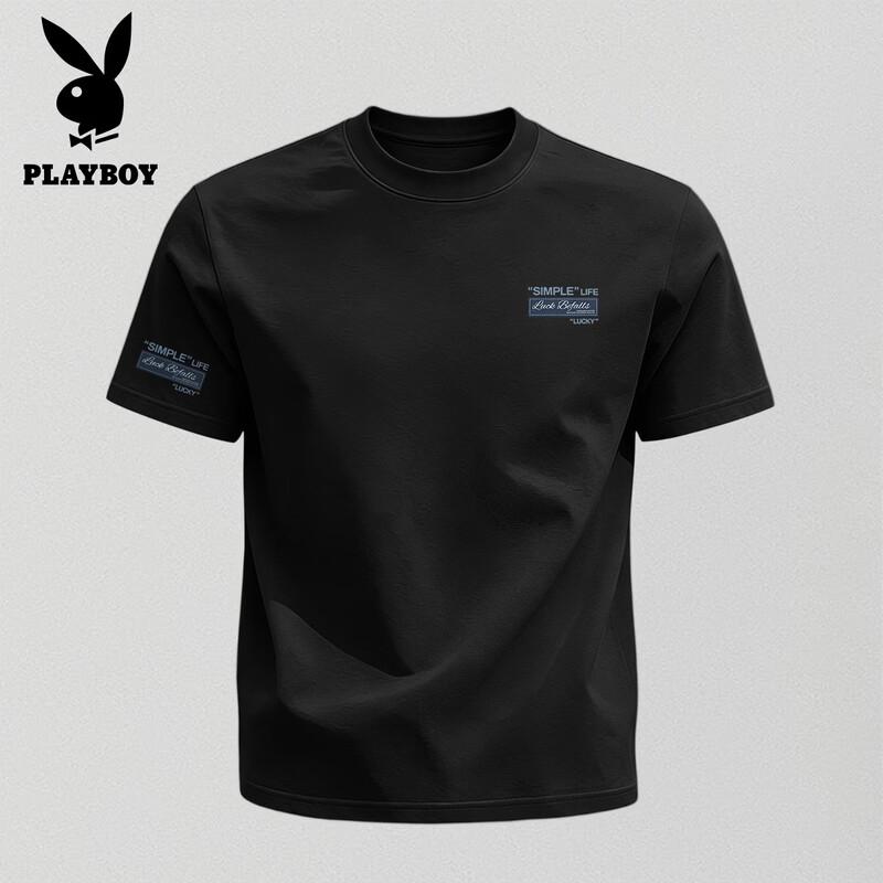 PLAYBOY Men s 2026 Pure Cotton Short Sleeve T-Shirt XL