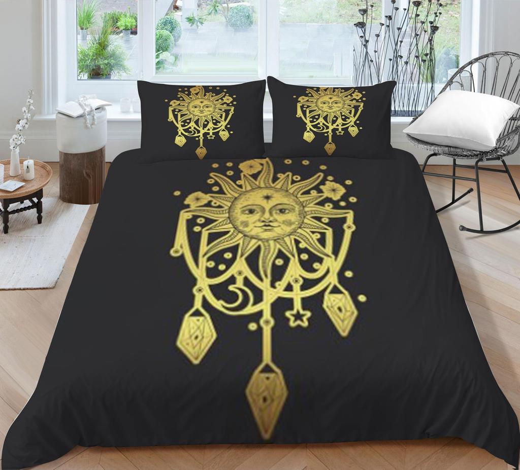 Bohemian Duvet Cover Fashion Bedding Cover Polyester Quilt Cover Queen Size Bedding Luxury Home Textiles Bed Set