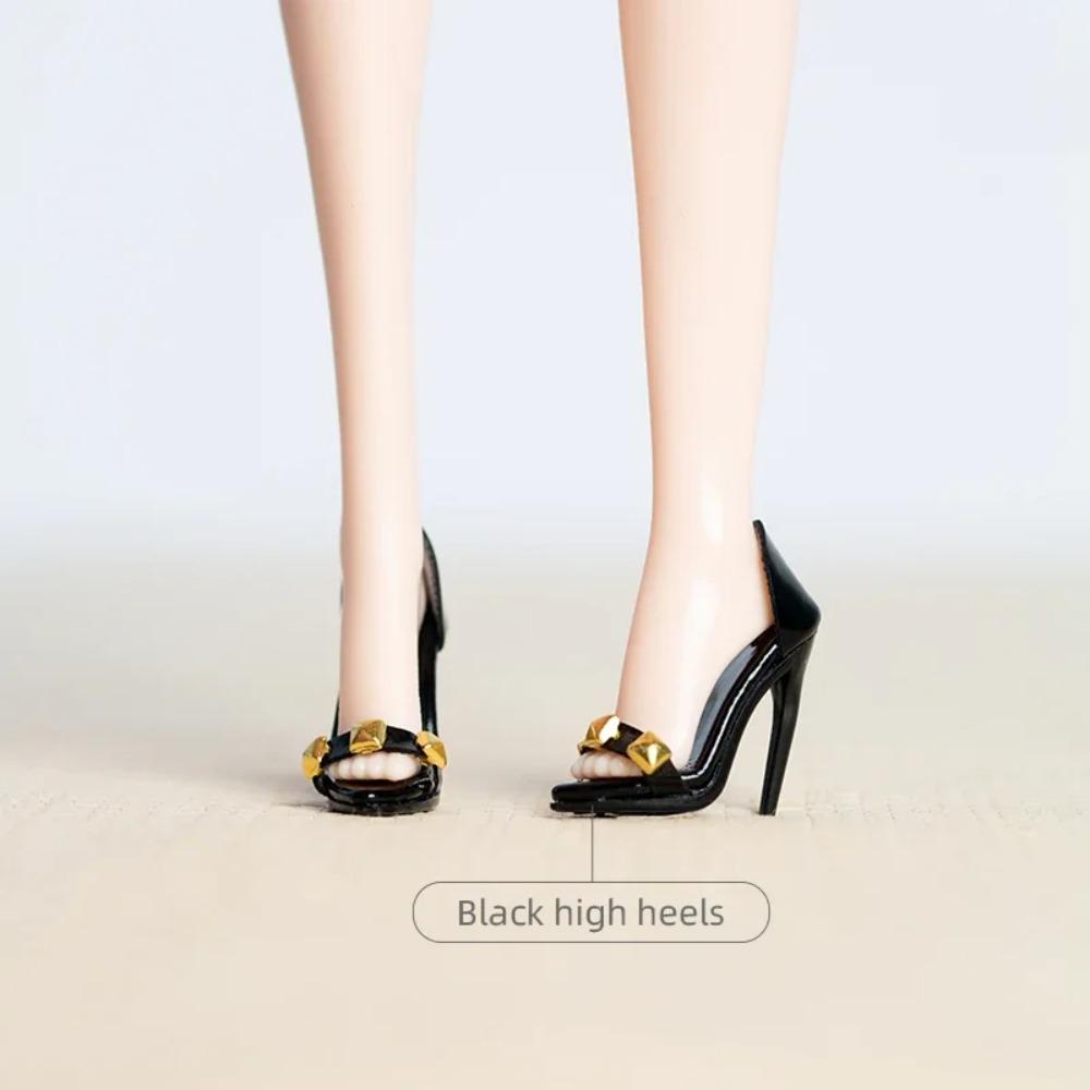 32cm Supermodel Doll High Heels Ankle Boot 1/6 BJD Shoes Accessories Wearable Princess Girl Doll Shoes DIY Toys Collector