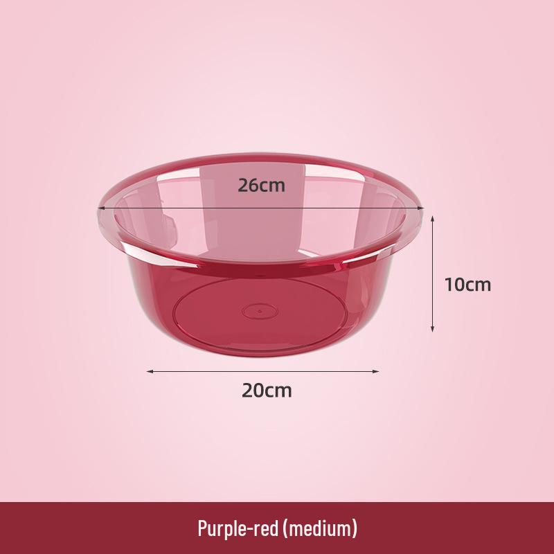 Durable Clear Plastic Washbasin for Vegetables, Laundry, and Foot Washing - Child and Baby-Friendly