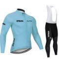 2026 Winter Fleece Warm Cycling Suit Set, Mountain Bike Cycling Suit Set Long Sleeve Men's Winter Cycling Pants Cycling Suit Fleece