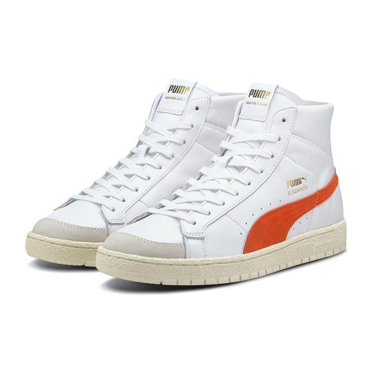 Puma Ralph Sampson 70 Mid OG 'White Tigerlily' (Unisex) White / Tigerlily Skate Shoes 374960 01