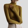 Simple Women's Modal Base Shirt Half-High Neck Pullover Base Shirt Slim-Fit Long Sleeve Stretch T-Shirt