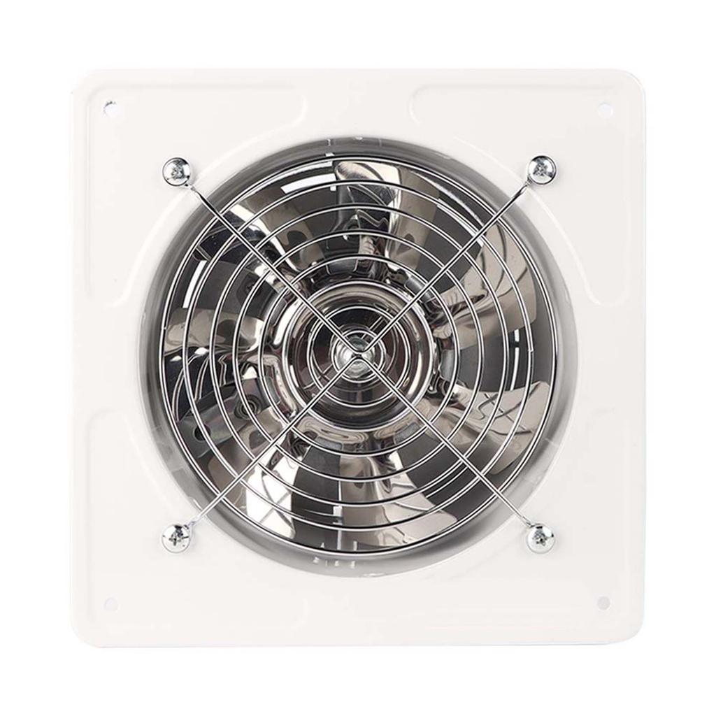 190mm 40W Wandmontage Afzuigventilator Laag Geluidsniveau Huis Badkamer Keuken Garage Ventilatie (Wit)