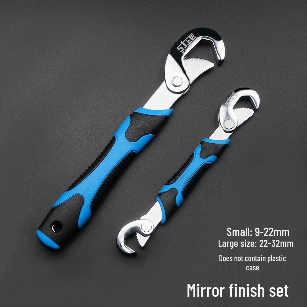 Universal Multi-functional Adjustable Pipe Wrench with Large and Small Jaw Openings