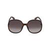 Gradient Design Plastic Round Sunglasses Women Sunglasses Brown DDOLLR1U20A1