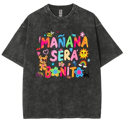 Farbenfrohes Niedliches Buchstaben-Print Damen T-Shirt Unisex Schlicht Rundhals Kurzarm Mädchen Liebling Süßes Oberteil T-Shirts