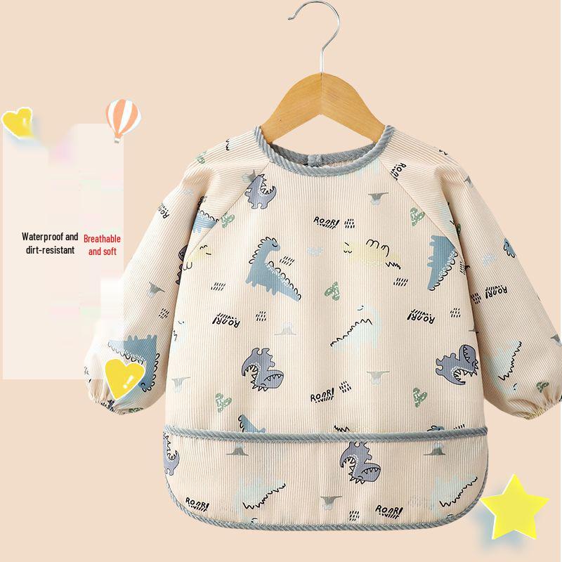 Baby-Lätzchen: Herbst/Winter Langarm Schürze für Jungen & Mädchen - Fleckenabweisender Kindergarten Overall