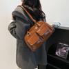 Women's bag niche design underarm baguette bag new shoulder bowling bag