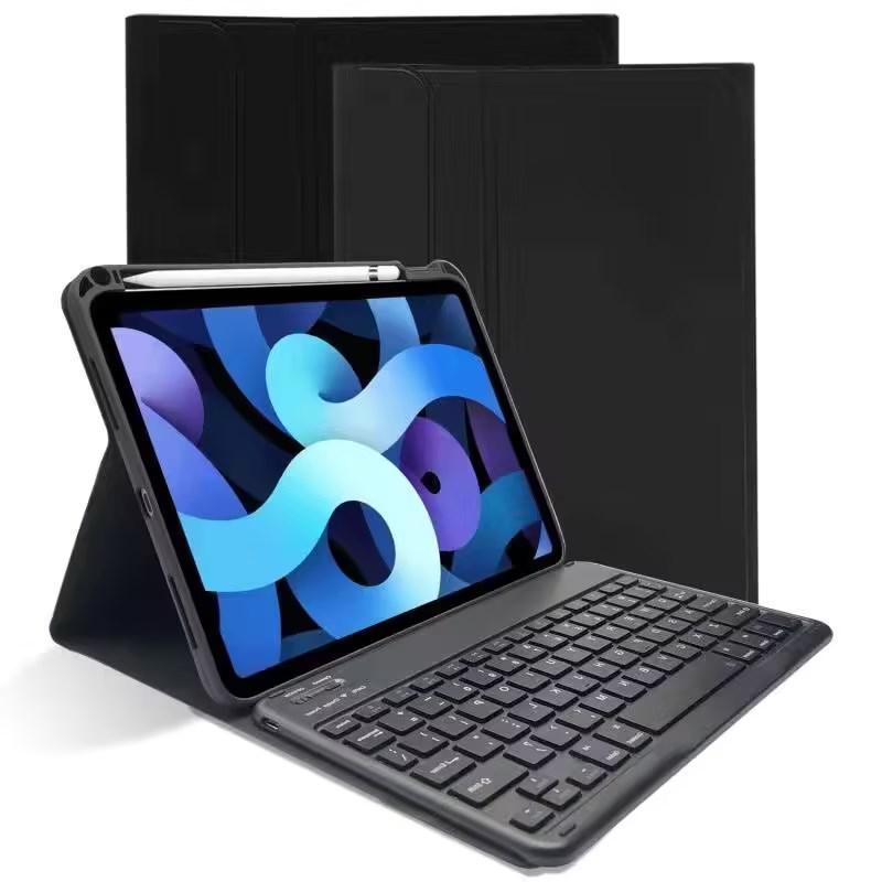 

10,9-дюймовая магнитная обложка-клавиатура для iPad Air4/5 со съемной Bluetooth-клавиатурой и слотом для стилуса 2025 iPad 11 чёрный