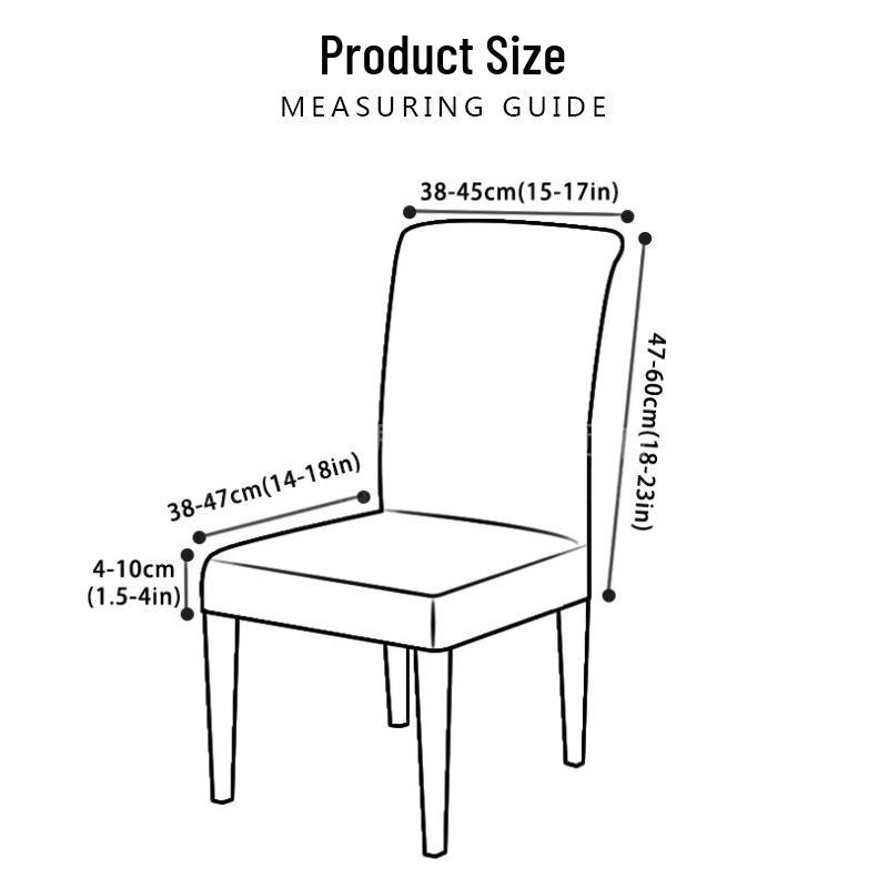 Silver Fox Velvet Stretch Chair Cover - Universal Soft Fit for Dining Chairs