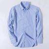 S-6XL Oxford Shirts for Men Long Sleeve Pure Cotton Solid Stripe Leisure Embroidered Horse Streetwear Business Plain Office 6XL