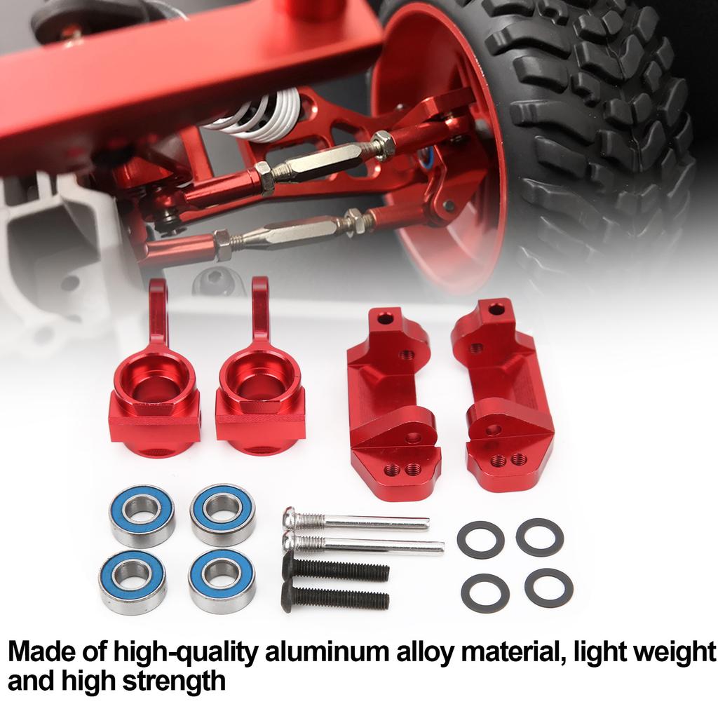 RC Front C Hub Seat Steering Cup Knuckles Set with Bearings for   Slash 2  1Celsius10 RC Car