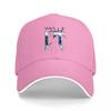 Thunder T Logo Black Baseball Cap with Blue Lightning Design and White Trim Adjustable Fit for Unisex and Women