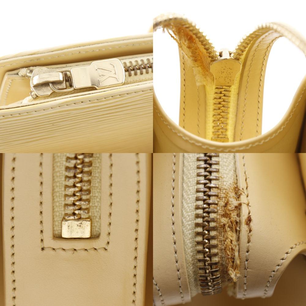 LOUIS VUITTON Croisette PM Tote Bag M5249A Vanilla cream Epi Leather Women Used