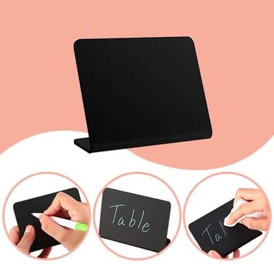 5Pcs Mini Chalkboard Sign Name Tags With Base Food For Labeling Menu Blackboard