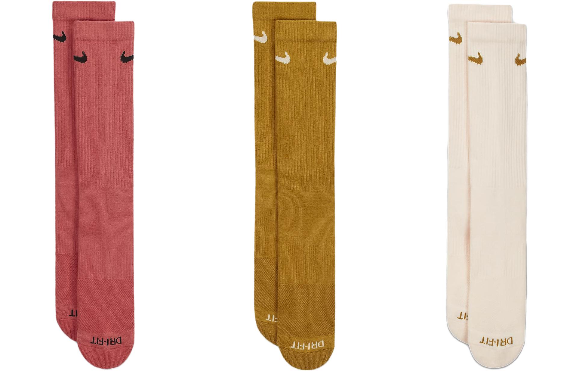 Nike Crew Socks Unisex 3 Pack Multicolor SX6888-992 L