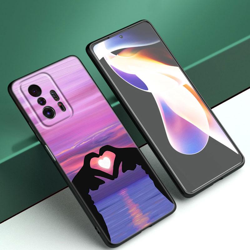 Funda de Teléfono Kpop Love On The Finger Para Xiaomi Mi A2 8 9 SE Note 10 10T 11 12 Lite 9T 11T 12S 12T Pro A3 6X 12X TPU Negra